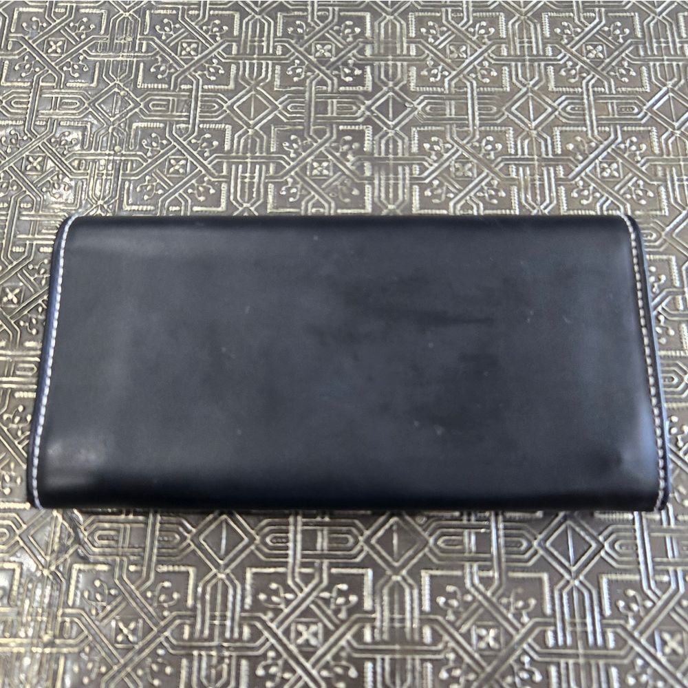 HARD TO FIND,  Vintage Dooney & Bourke Black Jewelry Roll.  Suede Inside. - Picture 3 of 9